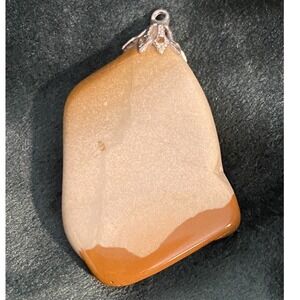 Jasper Polished Stone Pendant Earth Tone Unique Gemstone Jewelry 1.75 x 1 inches